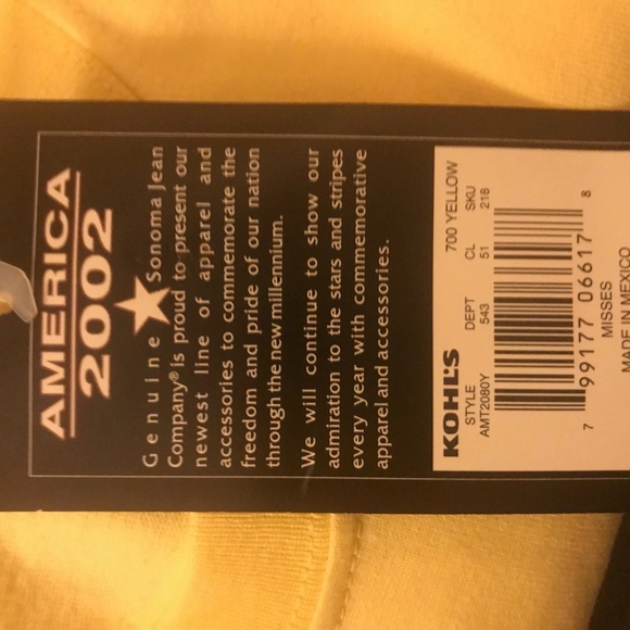 America 2002 Genuine Sonoma Jean Company Tee Shirt (3) - Picture 3 of 3